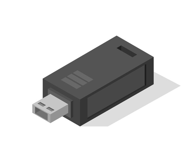 Isometrinen USB-muistitikku