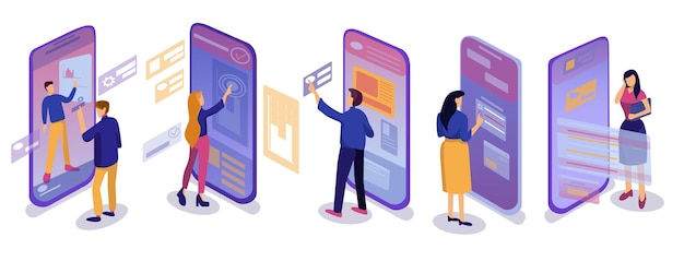 Isometriset sarjat käyttävät mobiilisovelluksia
