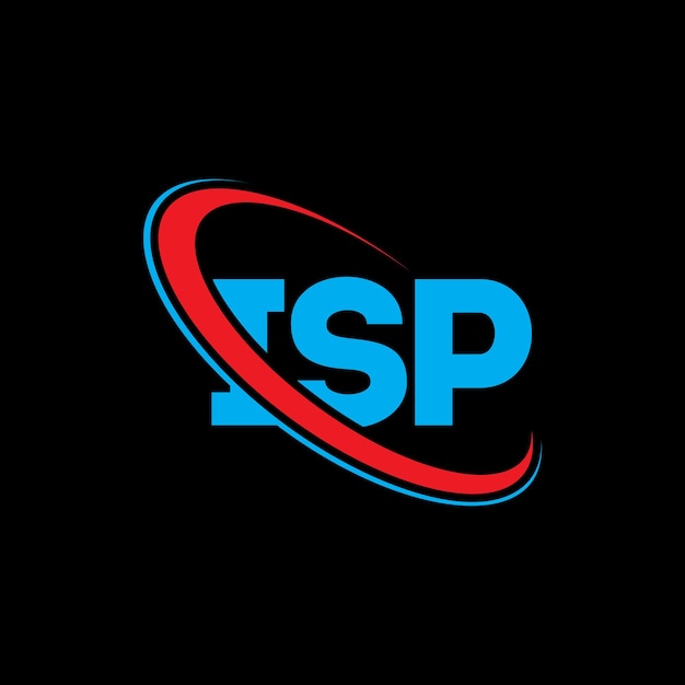 ISP logo ISP letter ISP letter logo design Initials ISP logo linked with circle and uppercase monogram logo ISP typography for technology business and real estate brand