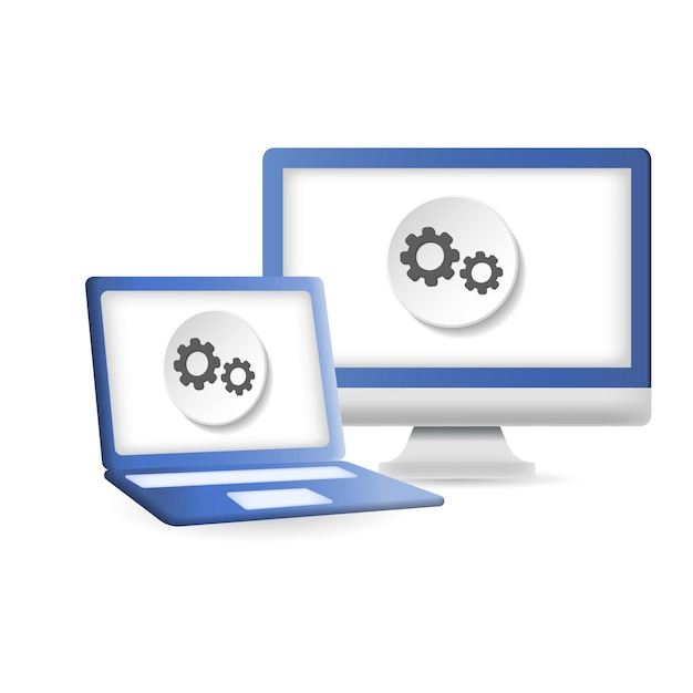 It Management icon 3d illustration from company management collection Creative It Management 3d icon for web design templates infographics and more