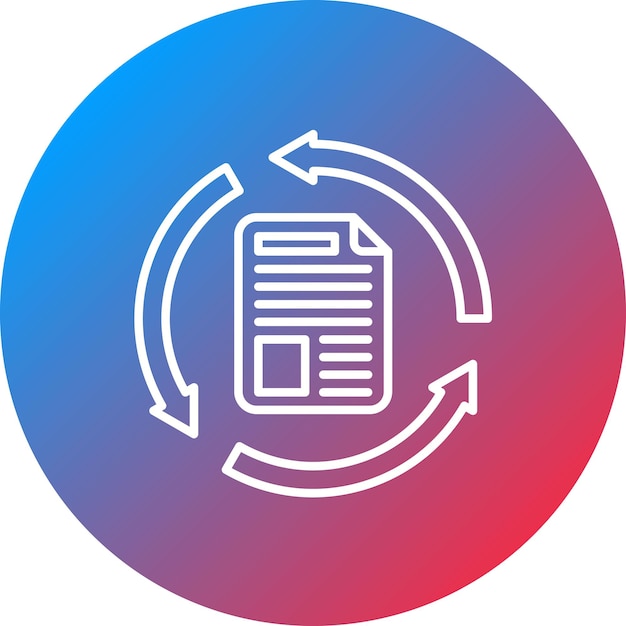 Iteration icon vector image Can be used for Productivity