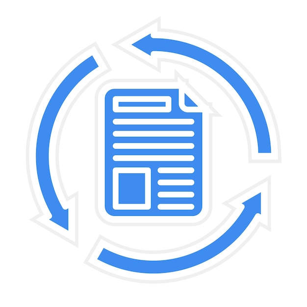 iteration icon vector image can be used for productivity