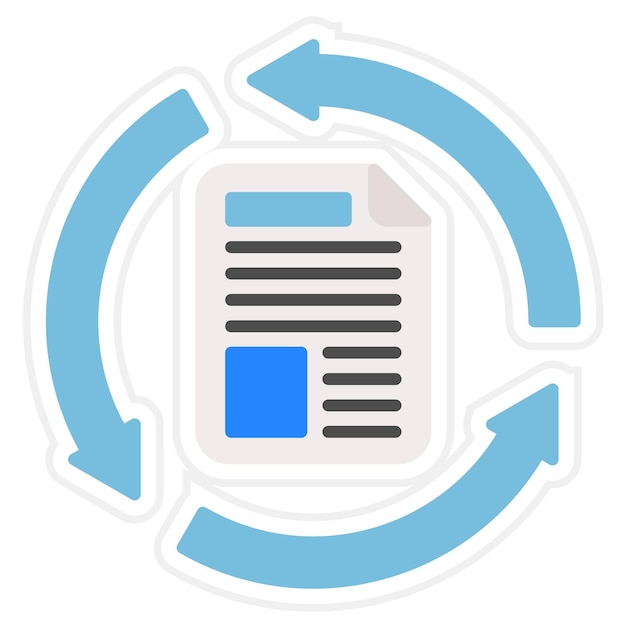 iteration icon vector image can be used for productivity