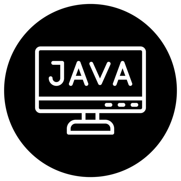 java vector icon design illustration
