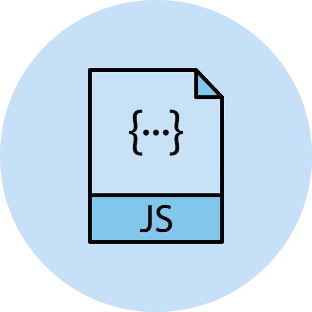 Javascript File Flat Illustration