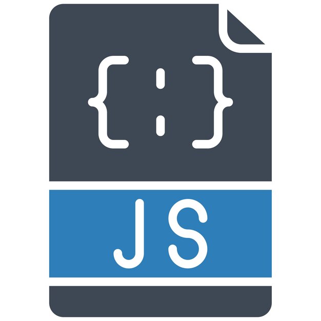 Javascript File Vector Illustration Style