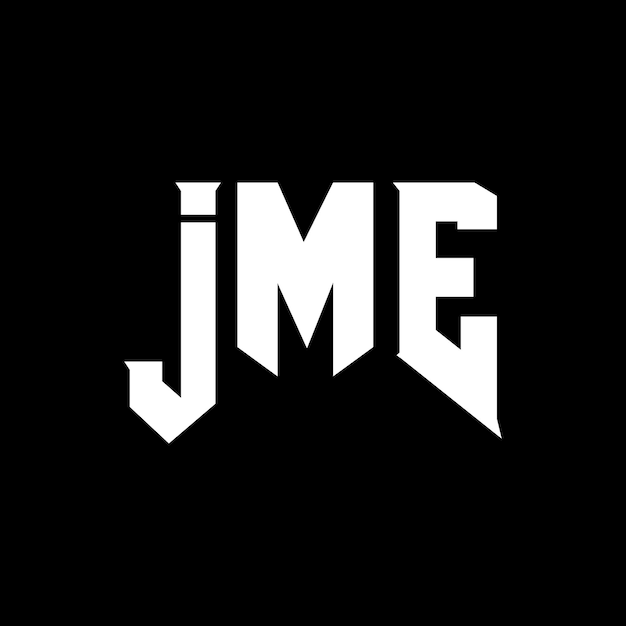 JME letter logo design for technology company JME logo design black and white color combination JME logo JME vector JME design JME icon JME alphabet JME typography logo design
