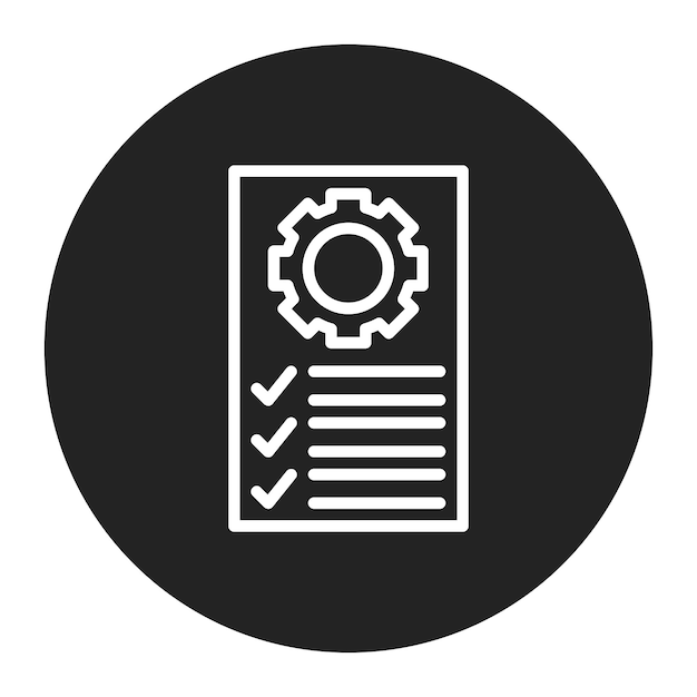 job description icon vector image can be used for hiring process