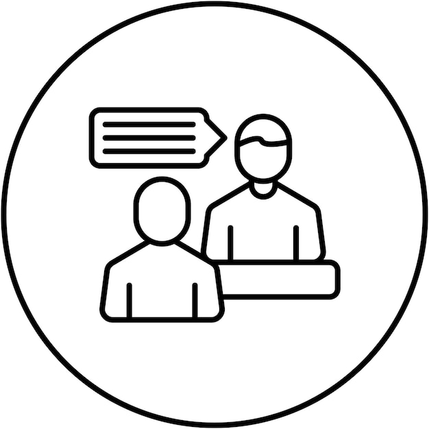Job Interview icon vector image Can be used for Business Management
