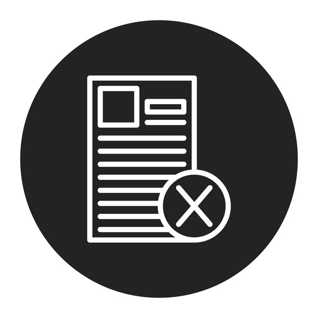 Job Rejection icon vector image Can be used for Hiring Process