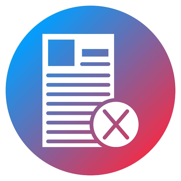 Job Rejection icon vector image Can be used for Hiring Process