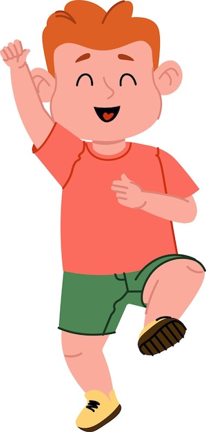Joyful Child Dancing Happily