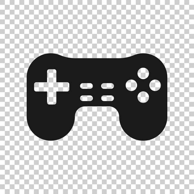Joystick sign icon in transparent style Gamepad vector illustration on isolated background Gaming console controller business concept