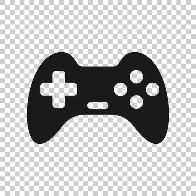 Joystick sign icon in transparent style Gamepad vector illustration on isolated background Gaming console controller business concept