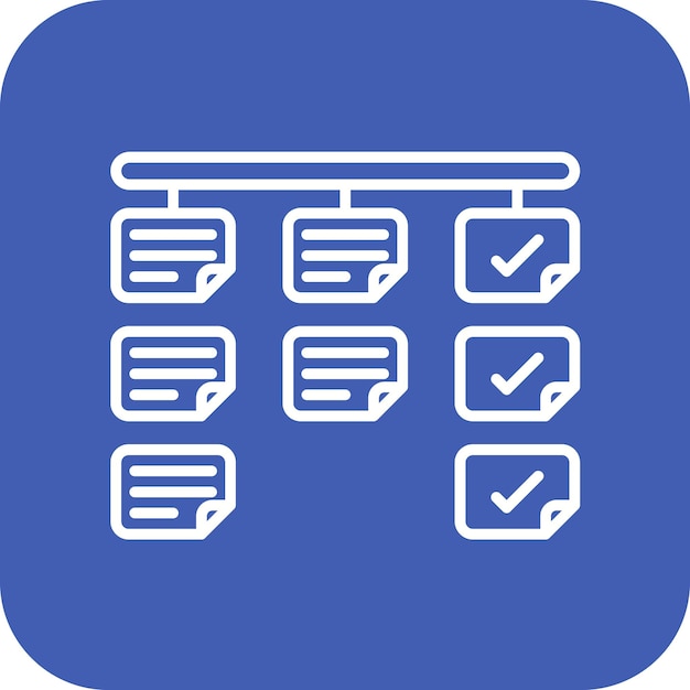 Kanban icon vector image Can be used for Agile