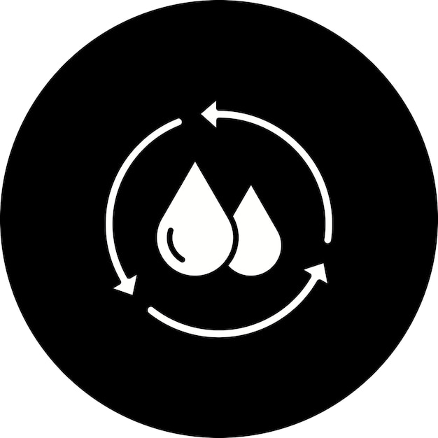 Käytä vettä uudelleen -ikoni