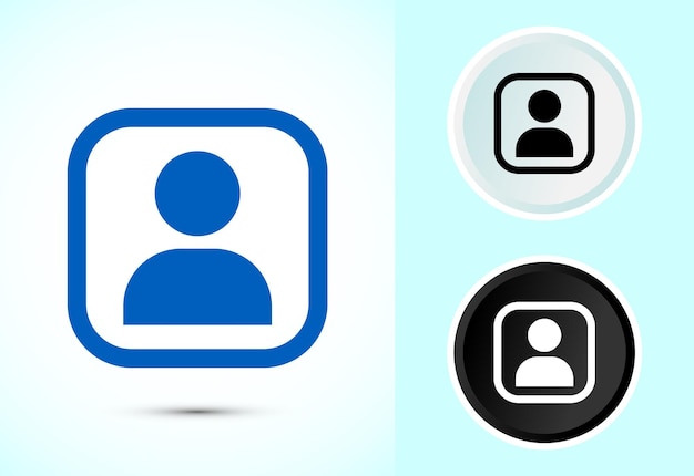 Käyttäjäprofiilikuvakkeen suunnittelun kuvitus Käyttäjäprofiilin avatar