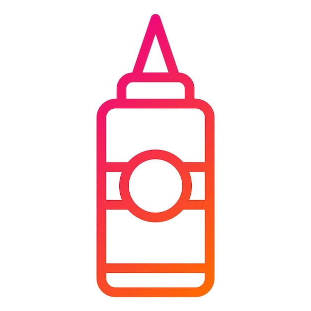 Ketchup Vector Icon Design Illustration