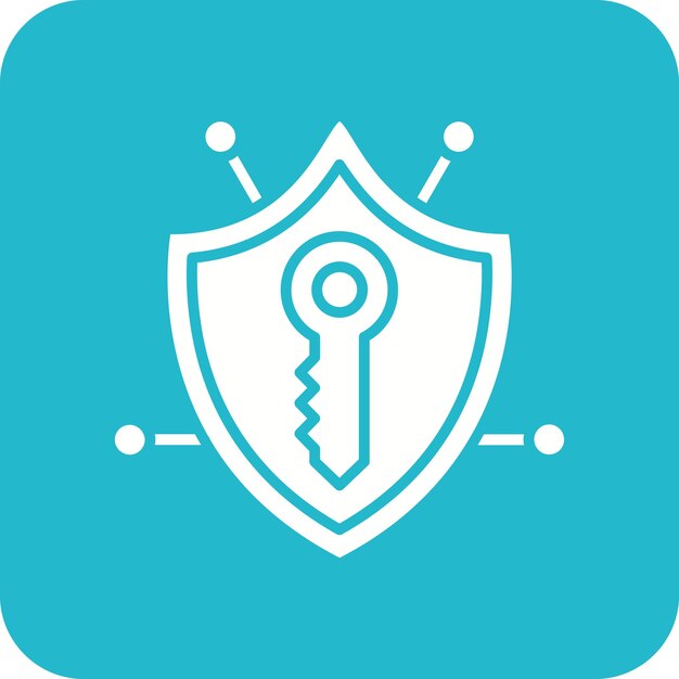Key Network icon vector image Can be used for Security