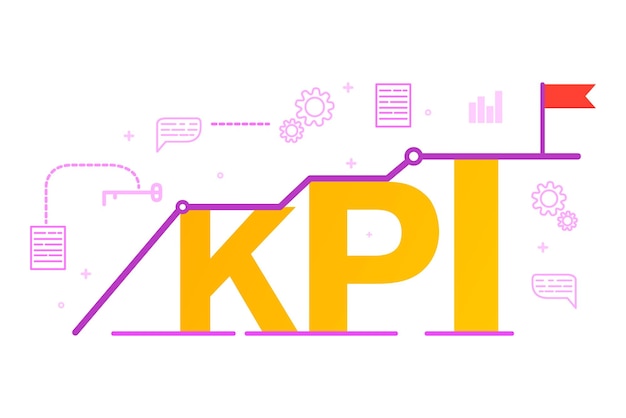 Key Performance Indicator business conceptImproving the work of the company Striving for success