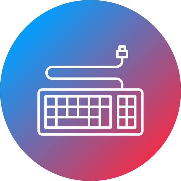 keyboard icon vector image can be used for computer and hardware