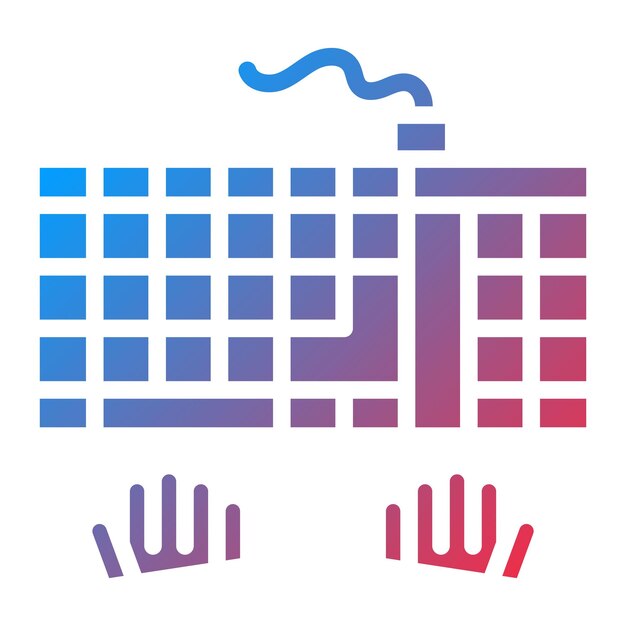 keyboard interface icon vector image can be used for game design