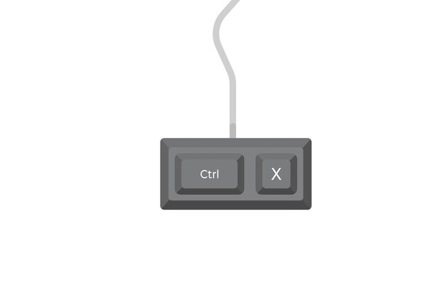 Keyboard shortcuts Crtl X in isometric style