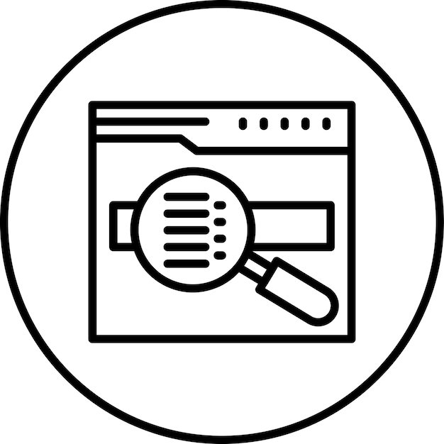 Keywords Search vector icon illustration of Marketing iconset