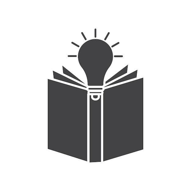 knowledge icon symbol mark in filled style