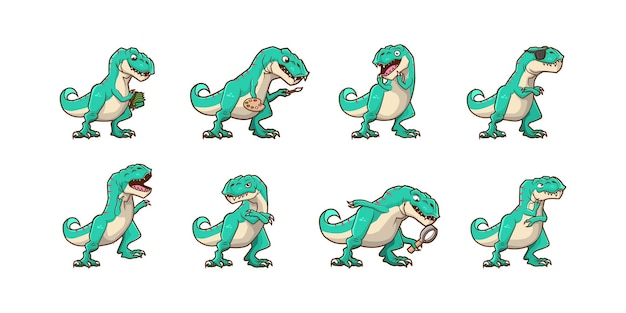 kuva allosaurus-sarjakuva-vektorisuunnittelusta