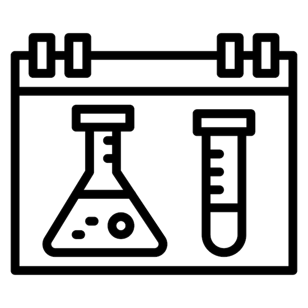 Lab Calendar icon vector image Can be used for Virtual Lab