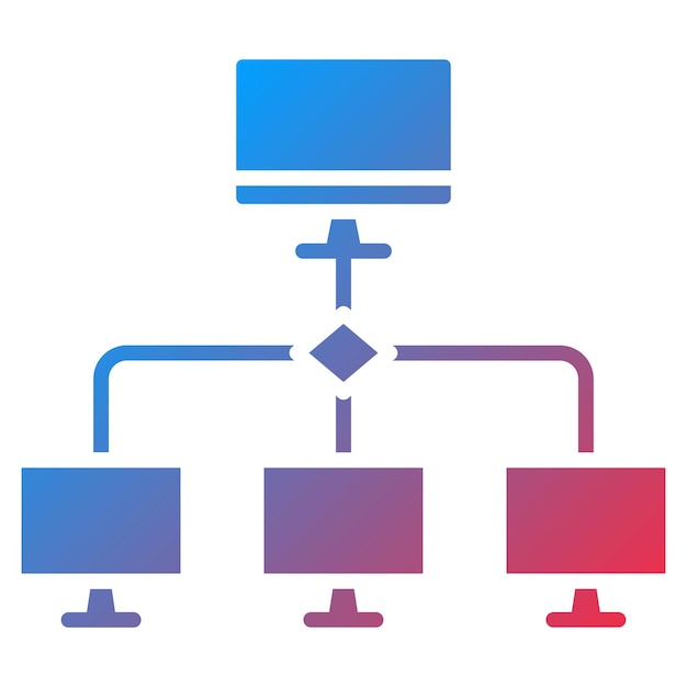 lan icon vector image can be used for computer science