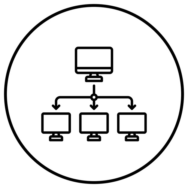 LAN vector icon Can be used for Computer and Hardware iconset