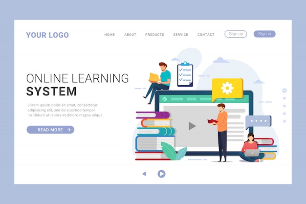 Landing Page Template education