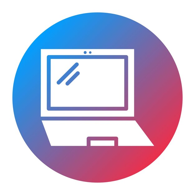 laptop icon vector image can be used for augmented reality