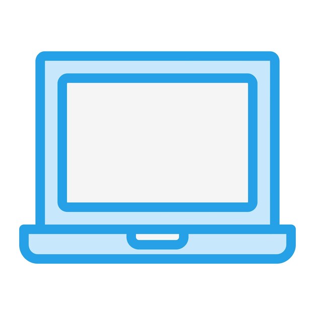 Laptop Vector Icon Design Illustration