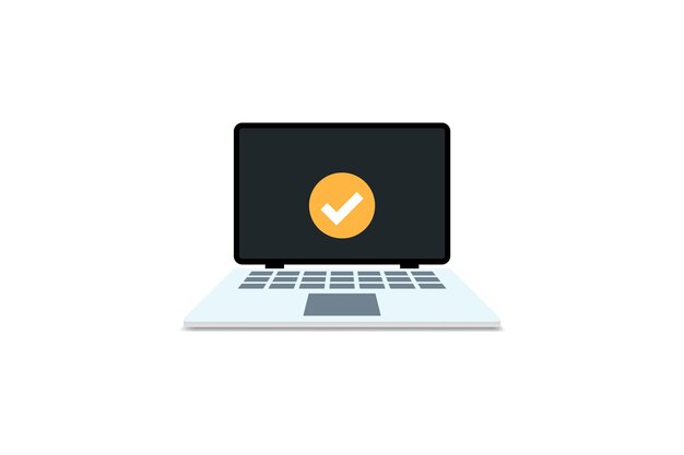 Laptop vector laptop logo icon vector illustration