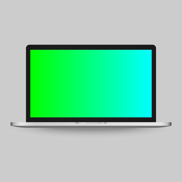 Laptop with Modern Technology Communication royaltyfree vector art Pattern