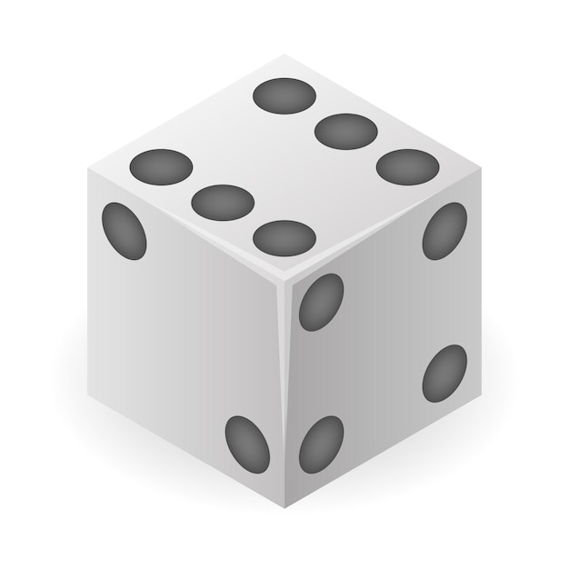 las vegas dice icon isometric of las vegas dice vector icon for web design isolated on white background