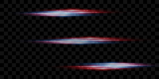 Laser beams horizontal light beams Beautiful light flashes