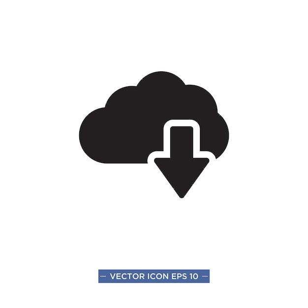 Lataa ikoni – vektorikuvitus