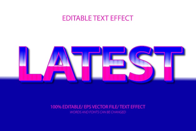 latest editable text effect and editable text style