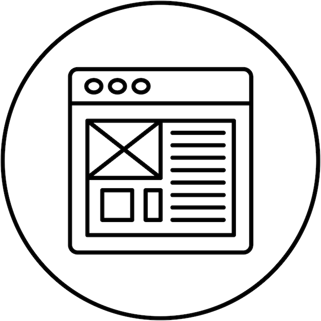 layout icon vector image can be used for user experience