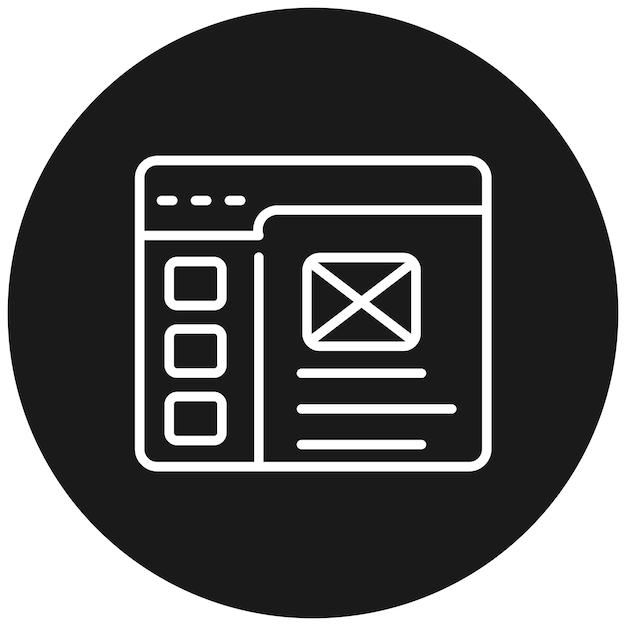 Layout vector icon Can be used for User Experience iconset