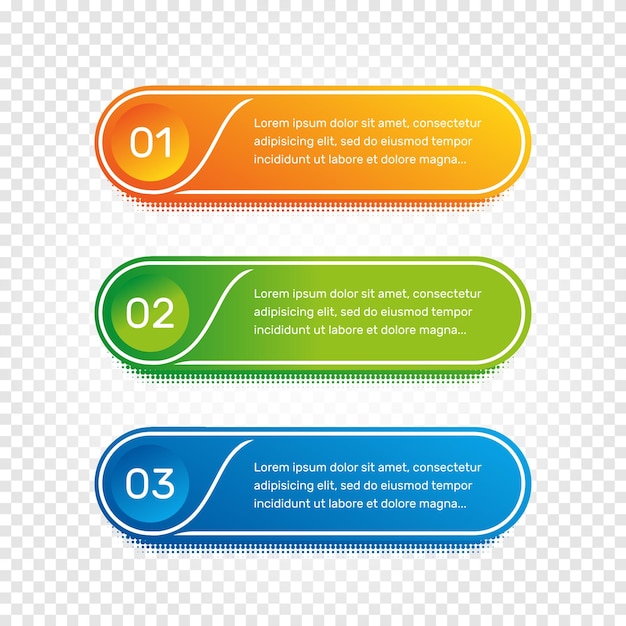 Layout workflow Outline colorful menu for app interface Number options Web design of buttons elements Infographics 1 2 3 vector template Text illustration