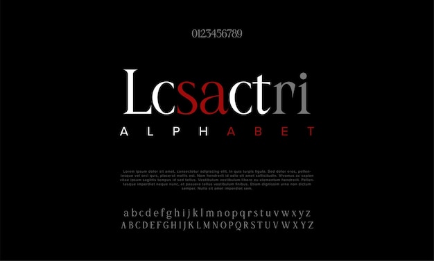 lc sac vector alphabet with two sets of letters