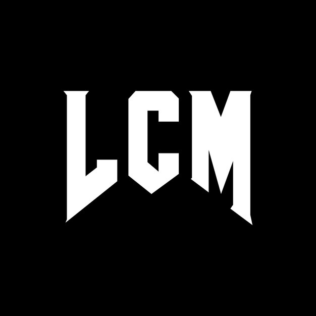 LCM-kirjainlogo design teknologia-alan yritykselle LCM-logo design mustavalkoisella väriyhdistelmällä LCM-logo LCM-vektori LCM-design LCM-ikoni LCM-aakkosto LCM-typografia logo design