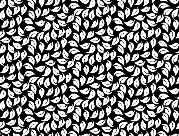Leaves seamless pattern. Endless vector tiles art.