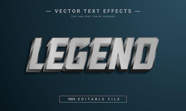 Legend 3d text style template