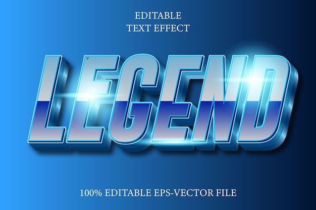 Legend Editable 3D Modern Style